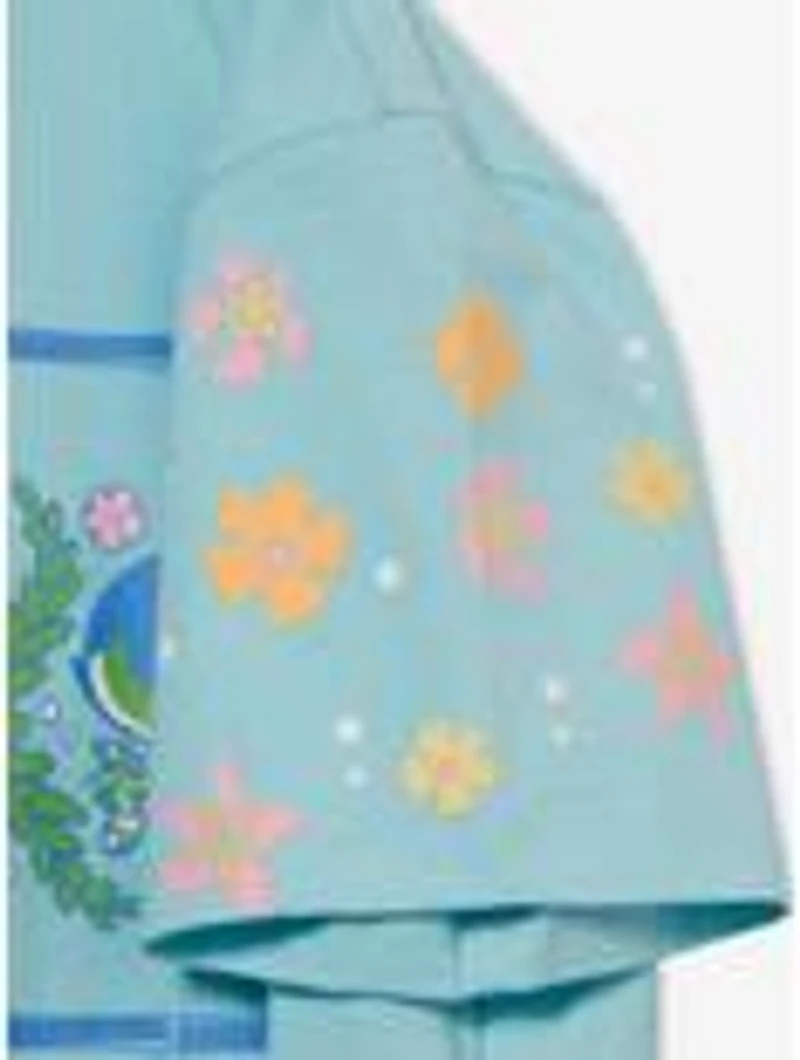 The Powerpuff Girls Trio Hibiscus Flowers Women's Cropped T-Shirt — BoxLunch Exclusive