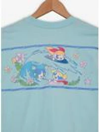 The Powerpuff Girls Trio Hibiscus Flowers Women's Cropped T-Shirt — BoxLunch Exclusive