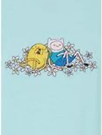 Adventure Time Finn & Jake Floral Women's Cropped T-Shirt - BoxLunch Exclusive