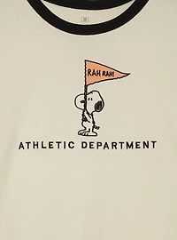 Peanuts Snoopy Athletic Department Women's Ringer T-Shirt - BoxLunch Exclusive