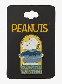 Peanuts Snoopy Sweater Weather Enamel Pin — BoxLunch Exclusive