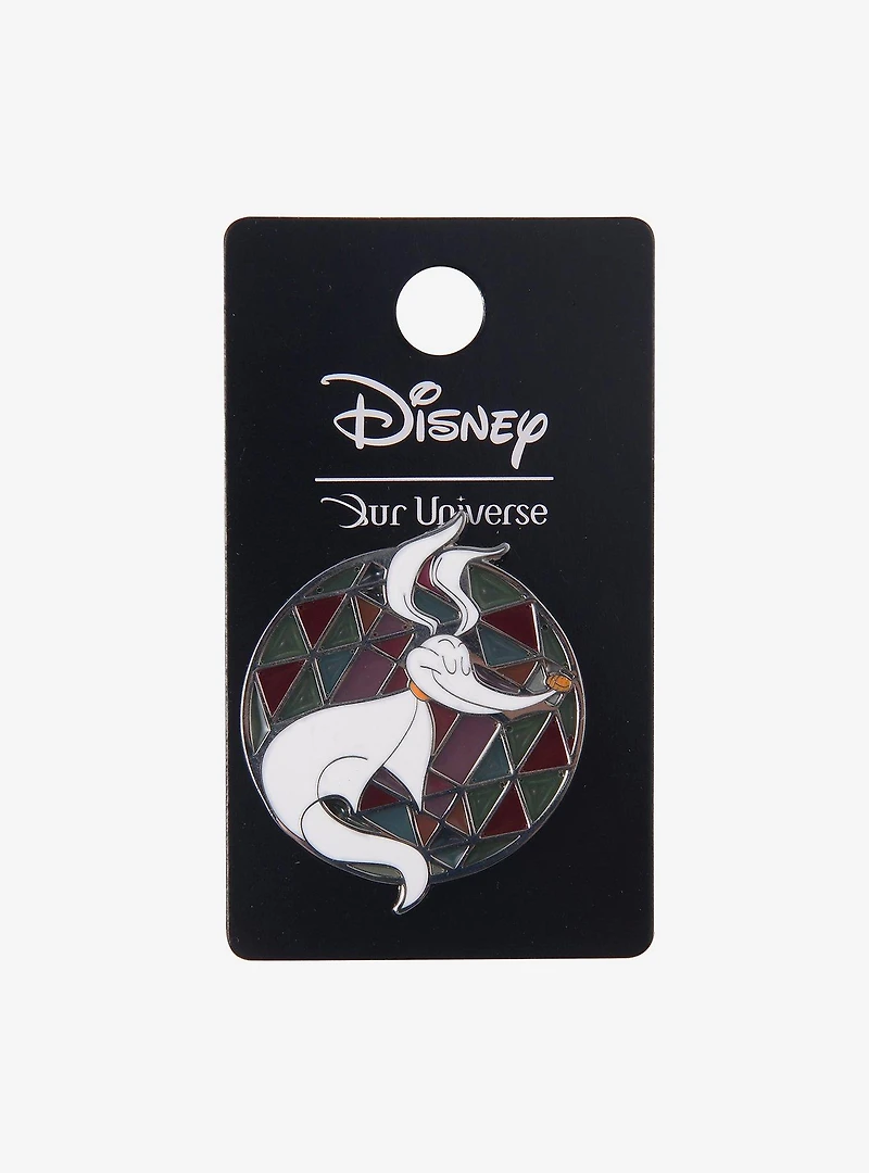 Disney The Nightmare Before Christmas Zero Stained Glass Enamel Pin — BoxLunch Exclusive