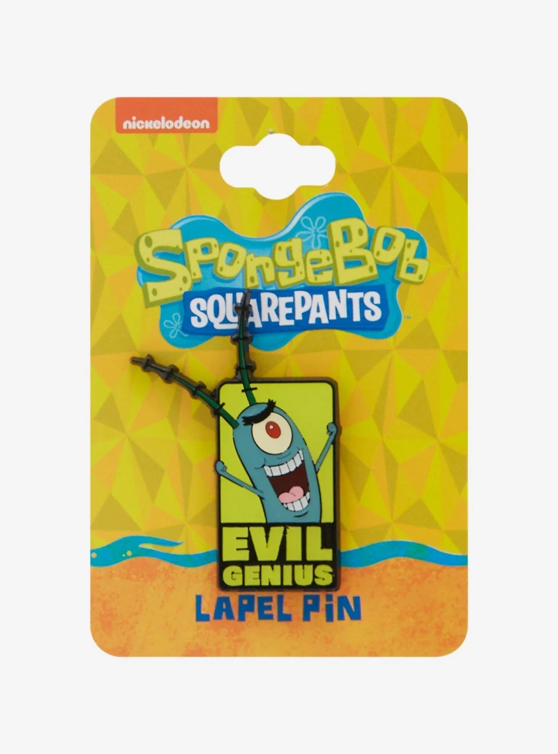 SpongeBob SquarePants Plankton Evil Genius Enamel Pin — BoxLunch Exclusive