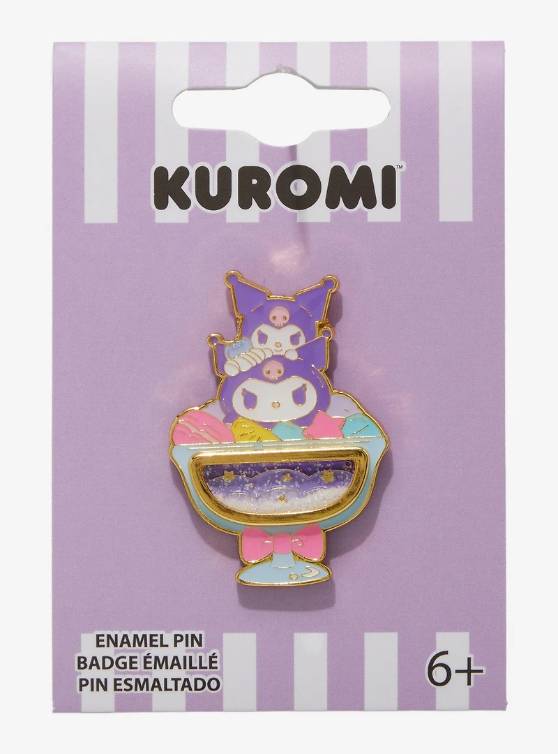 Loungefly Sanrio Kuromi Ice Cream Sundae Glitter Enamel Pin — BoxLunch Exclusive