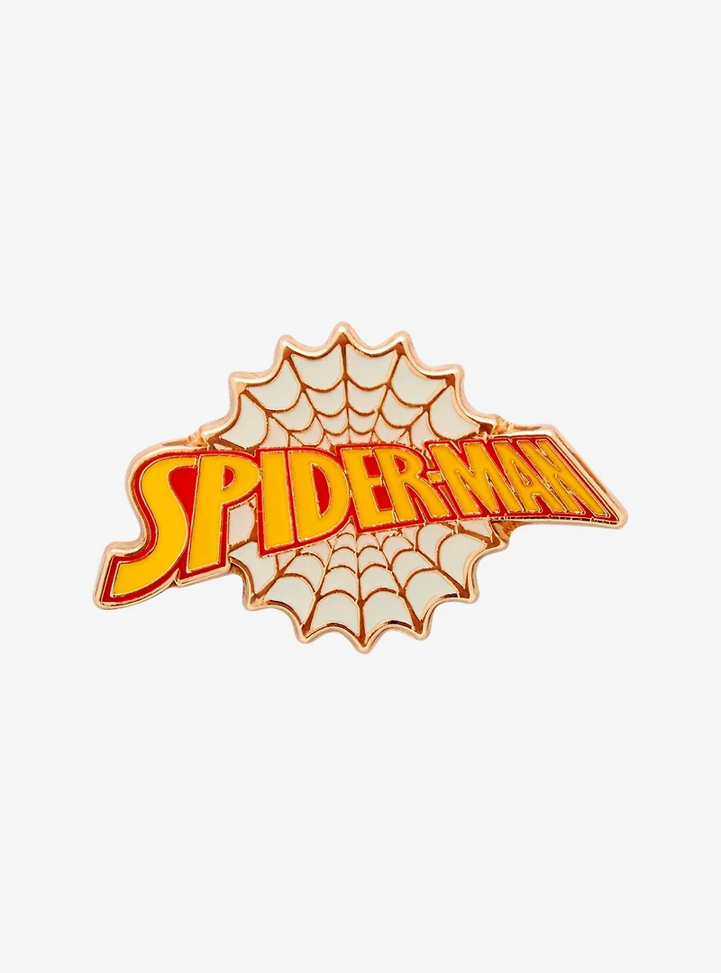 Loungefly Marvel Spider-Man Web Logo Enamel Pin - BoxLunch Exclusive