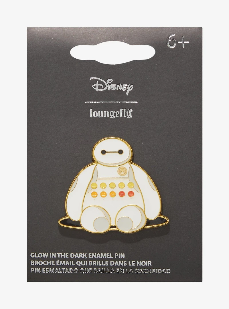 Disney Big Hero 6 Baymax Pain Scale Glow-in-the-Dark Enamel Pin