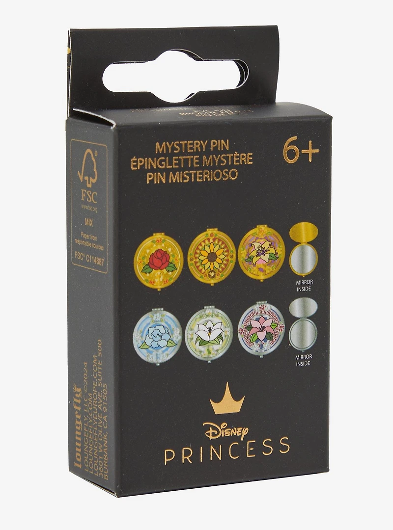 Loungefly Disney Princess Compact Mirror Blind Box Enamel Pin - BoxLunch Exclusive