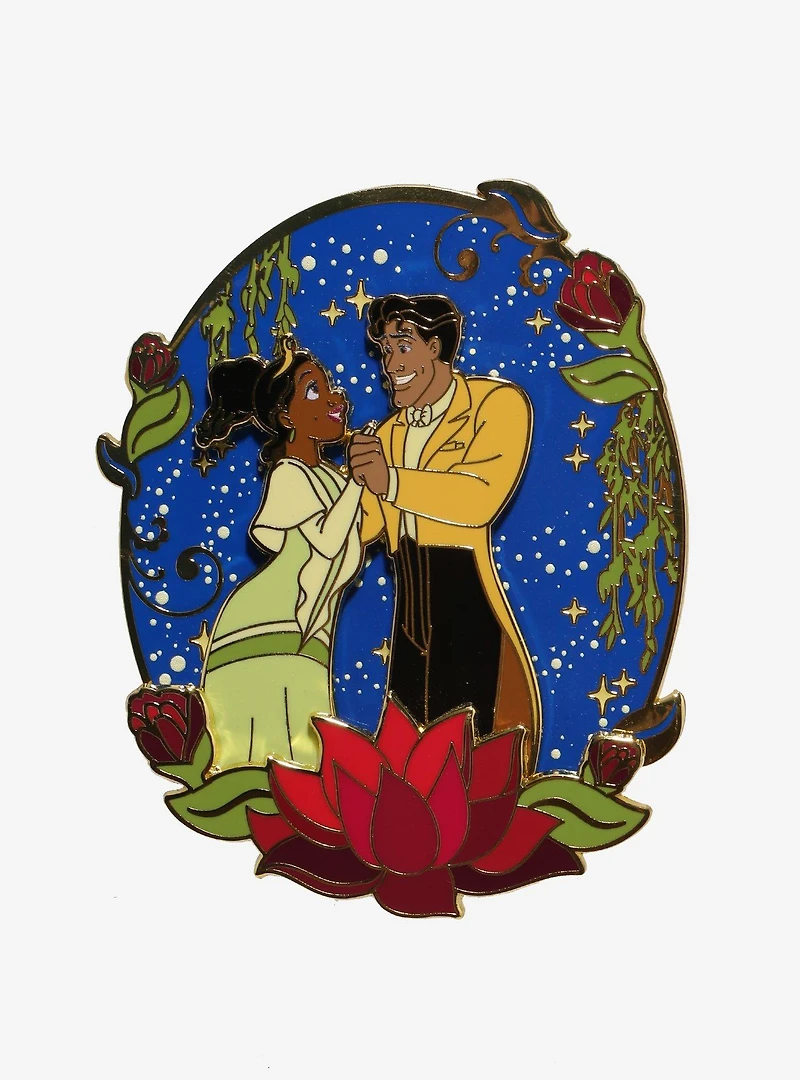 Loungefly Disney The Princess and The Frog Tiana & Naveen Sliding Limited Edition Enamel Pin
