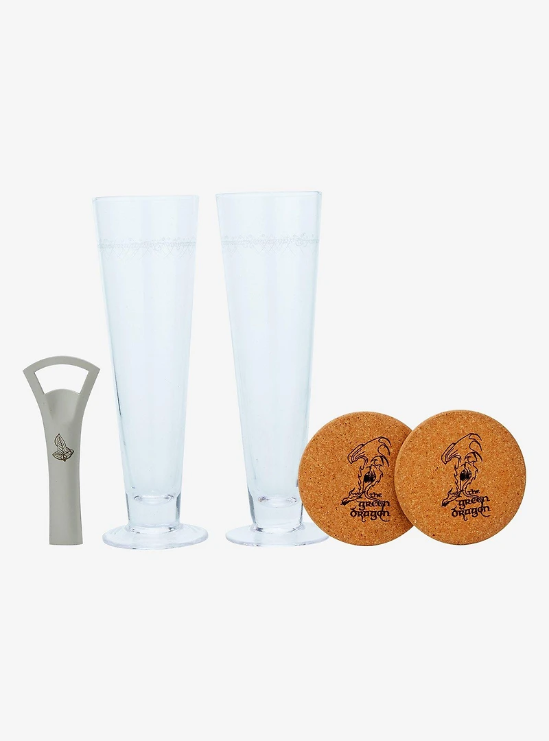 The Lord of the Rings The Green Dragon Inn Pilsner Glass Set