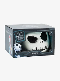 Disney The Nightmare Before Christmas Jack Skellington Sculpted Skull Mug