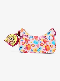 Loungefly Disney Lizzie McGuire Floral Icons Allover Print Crossbody Bag with Coin Purse