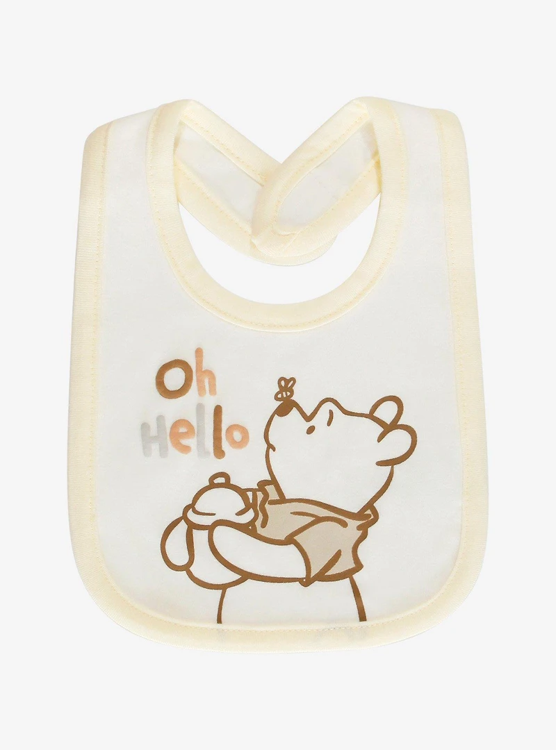 Disney Winnie the Pooh Pooh Bear and Friends Neutral Bib Set