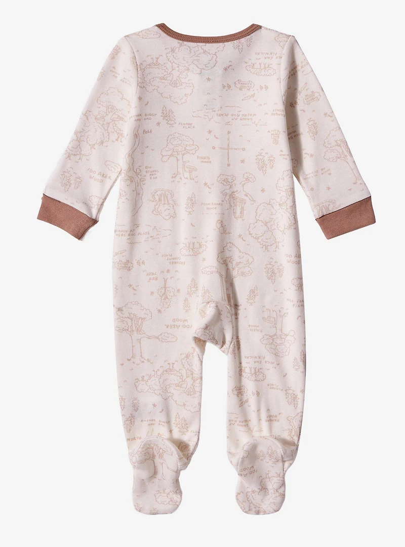 Disney Winnie the Pooh Hundred Acre Wood Map Infant One-Piece - BoxLunch Exclusive