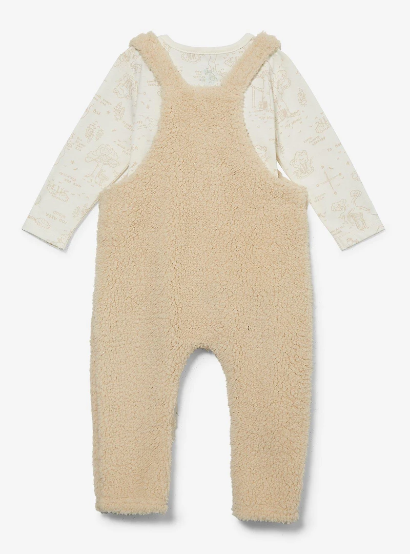 Disney Winnie the Pooh Sherpa Bear Infant Overall & Shirt Set