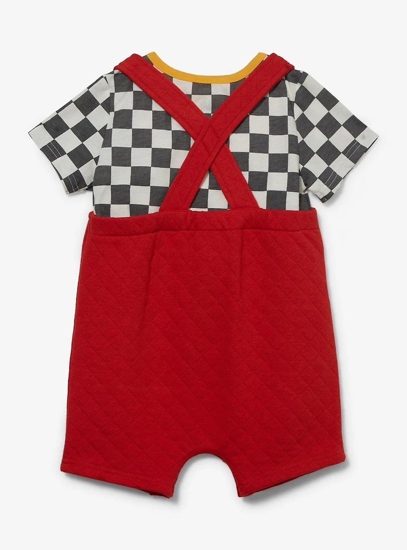 Disney Pixar Cars Lightning McQueen Quilted Infant T-Shirt & Overall Set