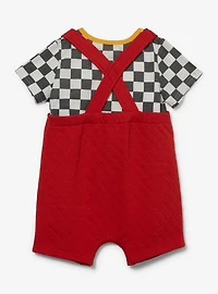 Disney Pixar Cars Lightning McQueen Quilted Infant T-Shirt & Overall Set