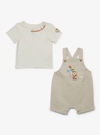 Disney Pixar Up Russell Quilted Infant T-Shirt & Overall Set