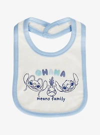 Disney Lilo & Stitch Angel & Stitch Blue Bib Set