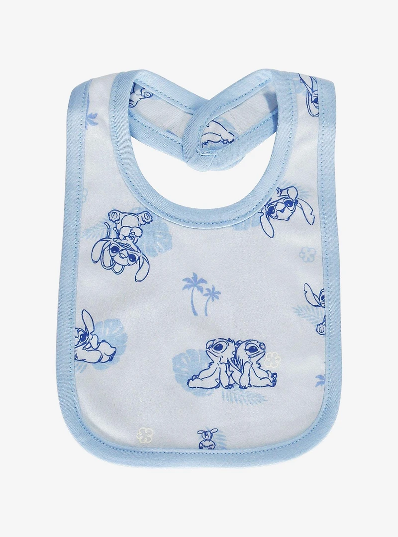 Disney Lilo & Stitch Angel & Stitch Blue Bib Set