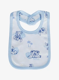 Disney Lilo & Stitch Angel & Stitch Blue Bib Set