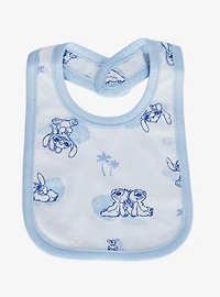 Disney Lilo & Stitch Angel & Stitch Blue Bib Set