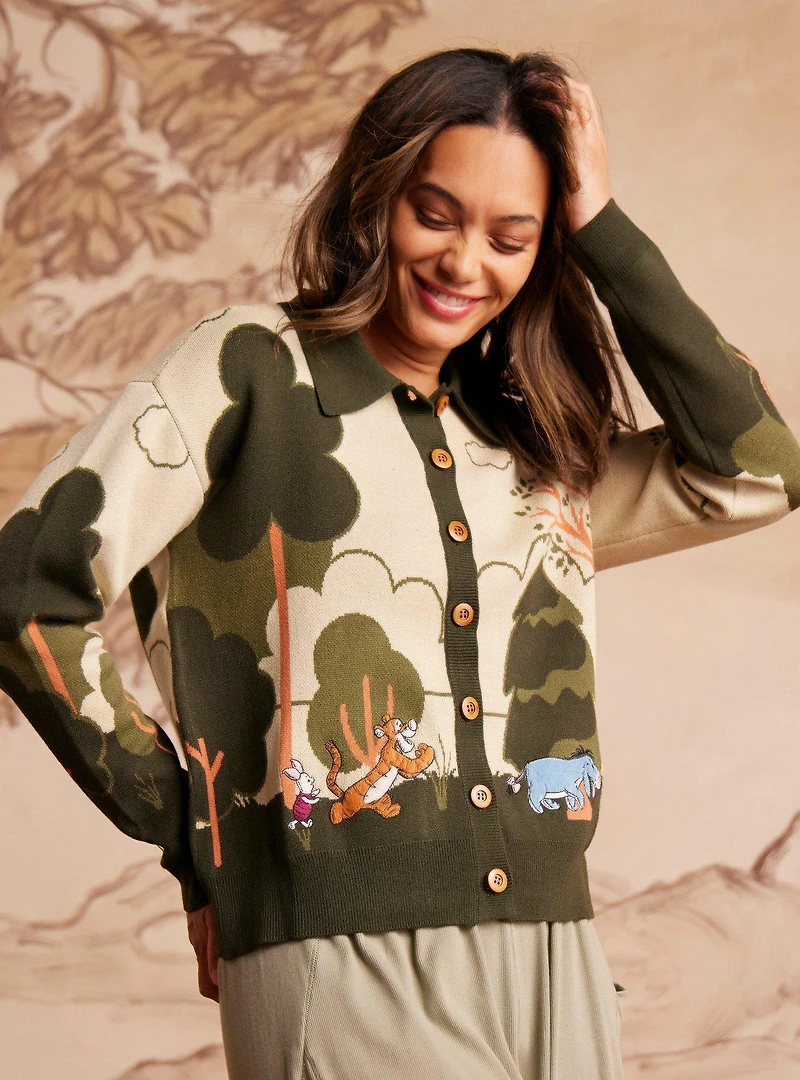 Disney Winnie the Pooh Hundred Acre Wood Characters Women's Cardigan - BoxLunch Exclusive