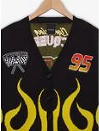 Disney Pixar Cars Lightning McQueen Flaming Checkered Women's Plus Cardigan — BoxLunch Exclusive