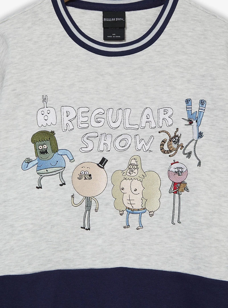 Regular Show Group Portrait Panel Crewneck - BoxLunch Exclusive