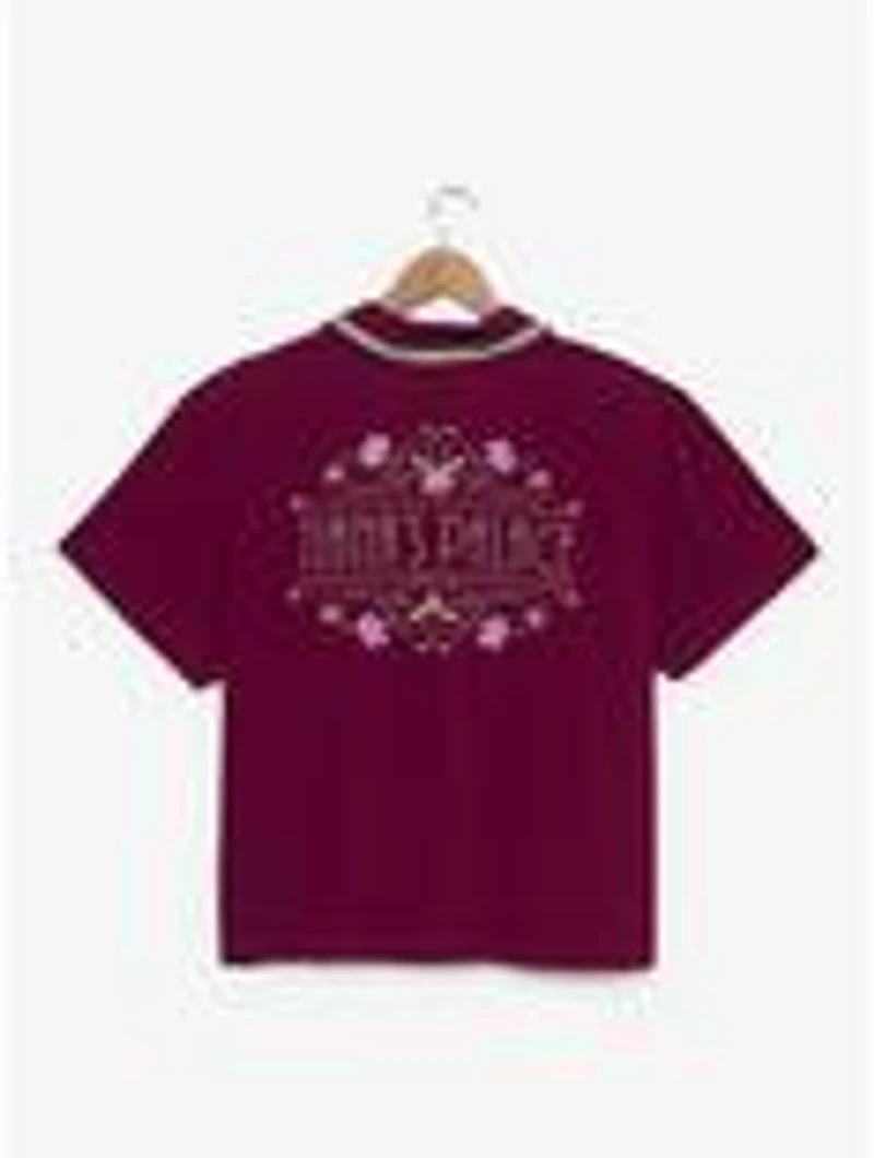 Disney the Princess and Frog Tiana's Palace Women's Plus Cropped Woven Button-Up — BoxLunch Exclusive