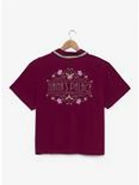 Disney the Princess and Frog Tiana's Palace Women's Plus Cropped Woven Button-Up — BoxLunch Exclusive