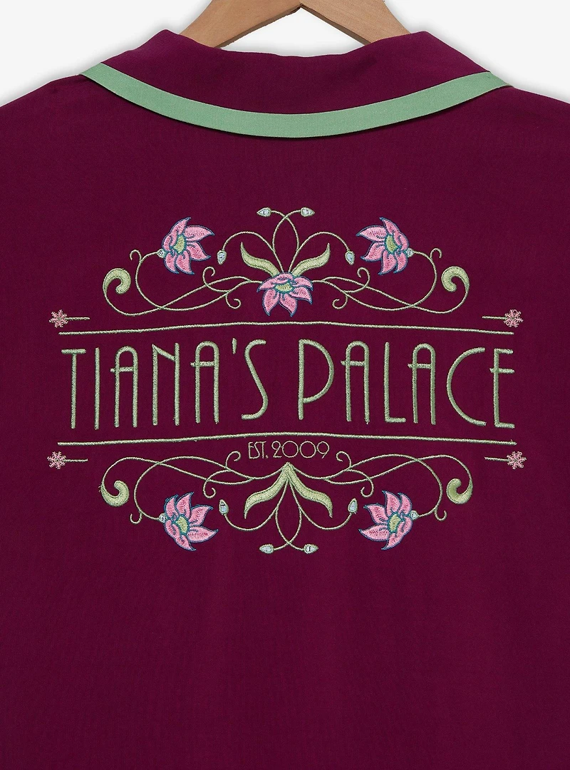 Disney the Princess and Frog Tiana's Palace Women's Plus Cropped Woven Button-Up — BoxLunch Exclusive
