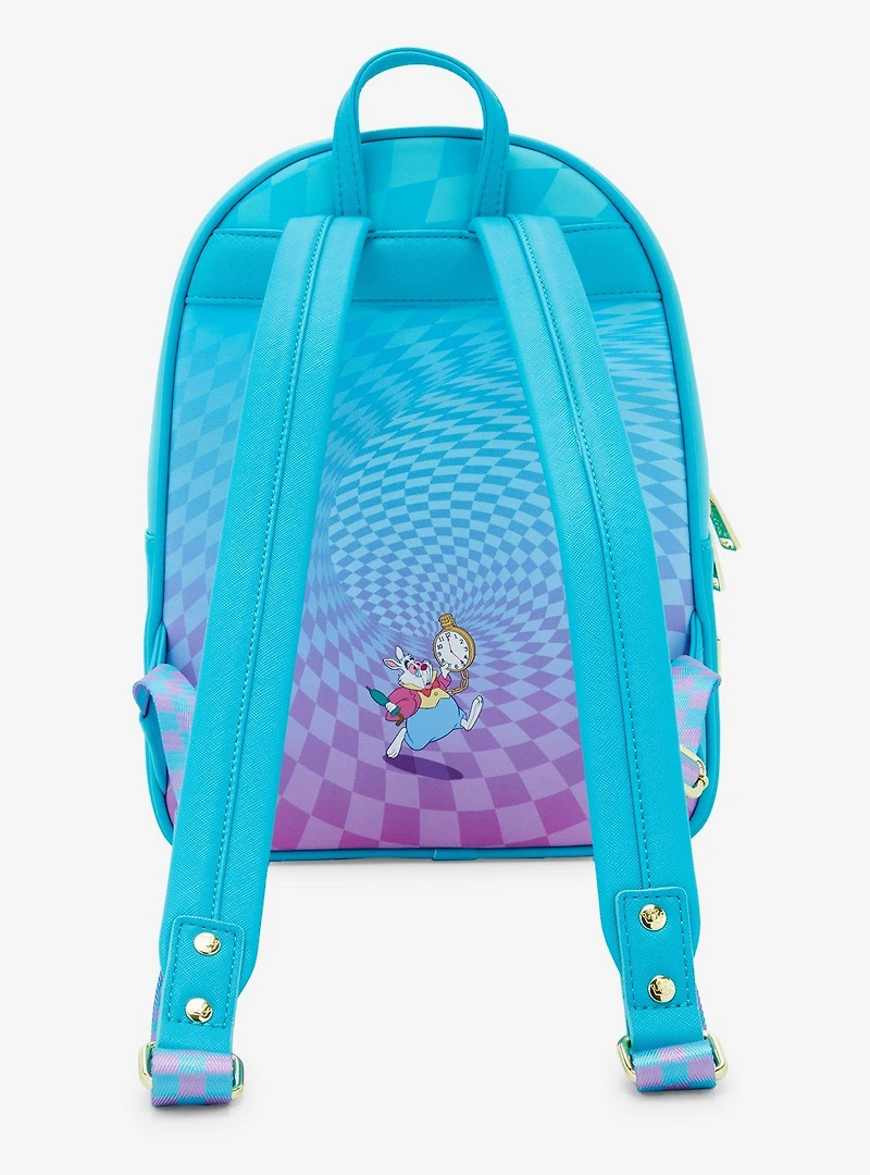 Loungefly Disney Alice in Wonderland Rabbit Hole Lenticular Mini Backpack — BoxLunch Exclusive