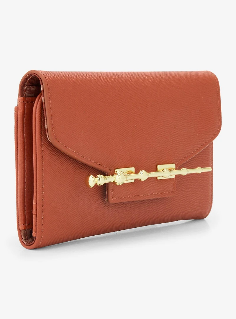 Loungefly Harry Potter Elder Wand Brown Wallet — BoxLunch Exclusive