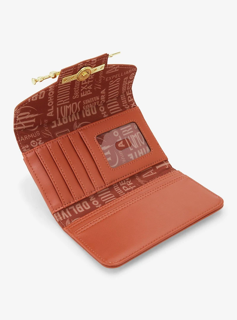 Loungefly Harry Potter Elder Wand Brown Wallet — BoxLunch Exclusive