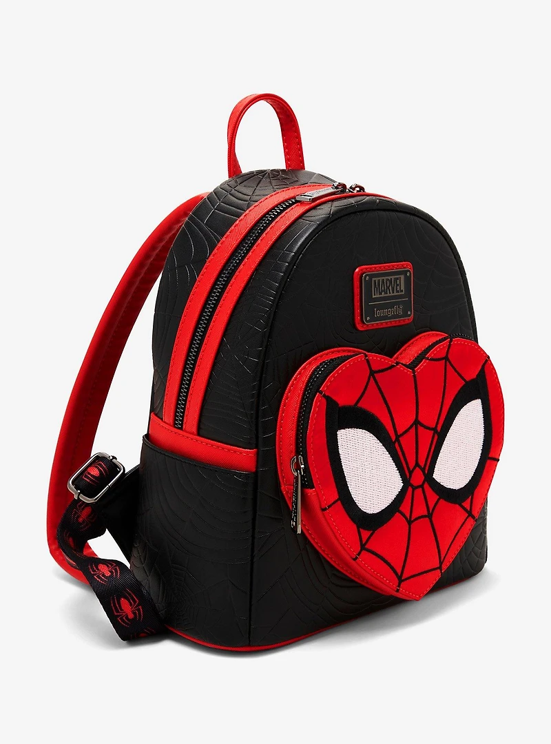 Loungefly Marvel Spider-Man Heart Pocket Mini Backpack - BoxLunch Exclusive