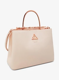 Loungefly Harry Potter Deathly Hallows Elder Wand Blush Pink (New Pebble Texture) Handbag - BoxLunch Exclusive