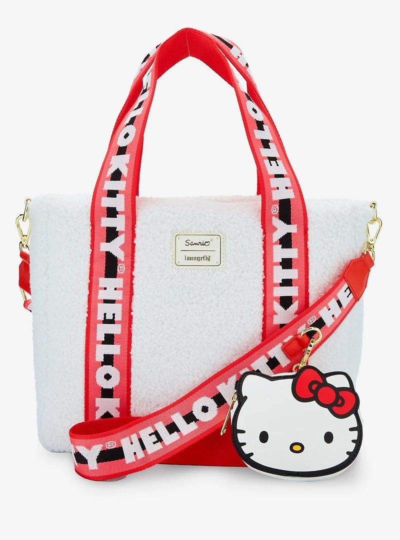 Loungefly Sanrio Hello Kitty Sherpa Tote with Coin Purse - BoxLunch Exclusive
