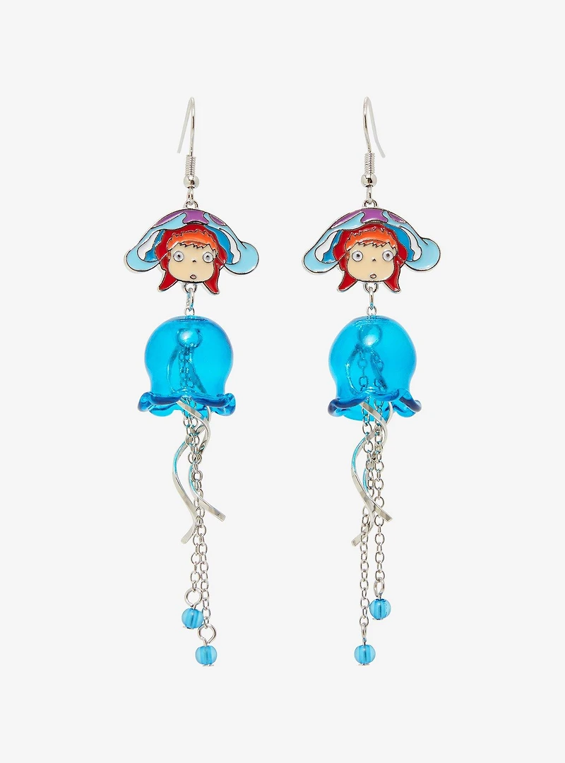 Studio Ghibli Ponyo Dangling Ponyo and Jellyfish Earrings - BoxLunch Exclusive