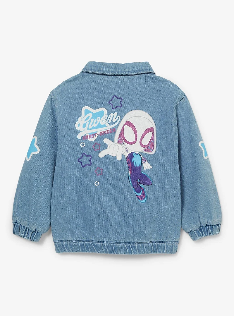 Marvel Spidey and His Amazing Friends Ghost-Spider Toddler Denim Jacket - BoxLunch Exclusive