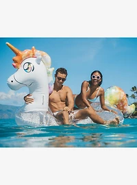 Glitter Unicorn Gigantic Beach and Pool Raft