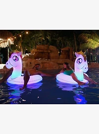 Illuminated LED Unicorn 42" Jumbo Beach and Pool Tube