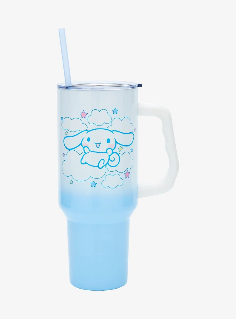 Sanrio Cinnamoroll Clouds Straw Tumbler with Handle