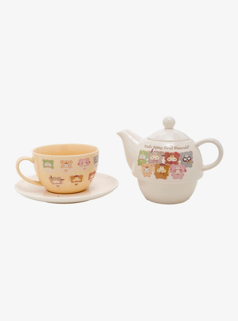 Sanrio Hello Kitty and Friends Latte Bear Teapot and Cup Set