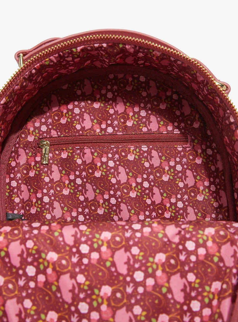 Loungefly Disney Sleeping Beauty Aurora Hinge Portrait Floral Mini Backpack - BoxLunch Exclusive
