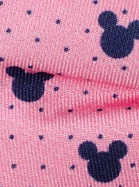 Disney Mickey Mouse Silhouette Pink Dot Pre-tied Bow Tie