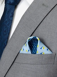 Disney Donald Duck Blue Pocket Square
