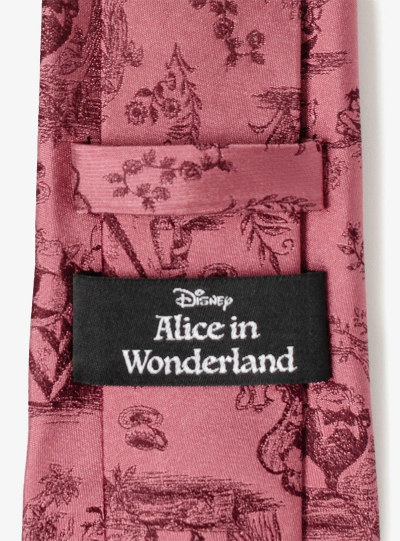Disney Alice in Wonderland Dusty Red Men's Tie
