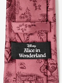 Disney Alice in Wonderland Dusty Red Men's Tie