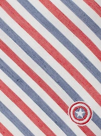 Marvel Captain America Striped White Men's Tie