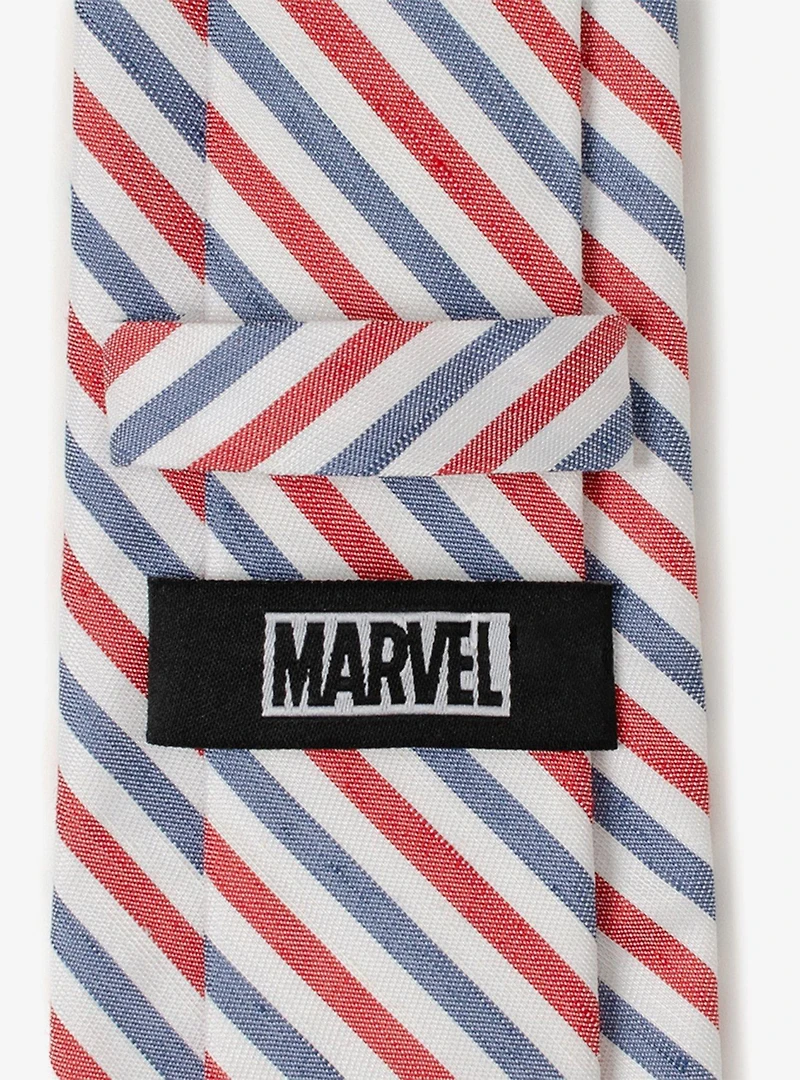 Marvel Captain America Striped White Men's Tie